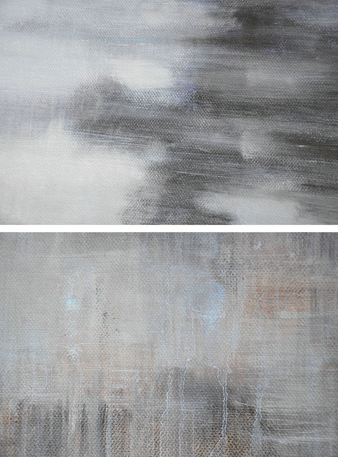 Handmade Large Contemporary Art,Horizontal Abstract Landscape Oil Painting On Canvas,Canvas Paintings For Sale,Grey,Black,Brown.etc